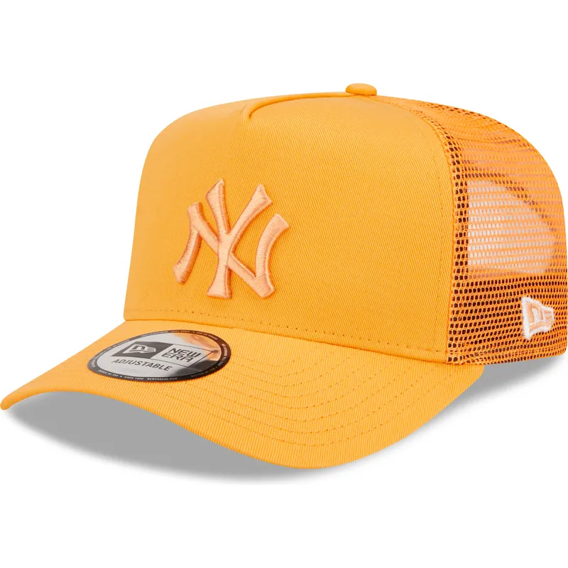 kepure-islenkta-oranzine-snapback-a-frame-tonal-mesh-new-york-yankees-mlb-new-era