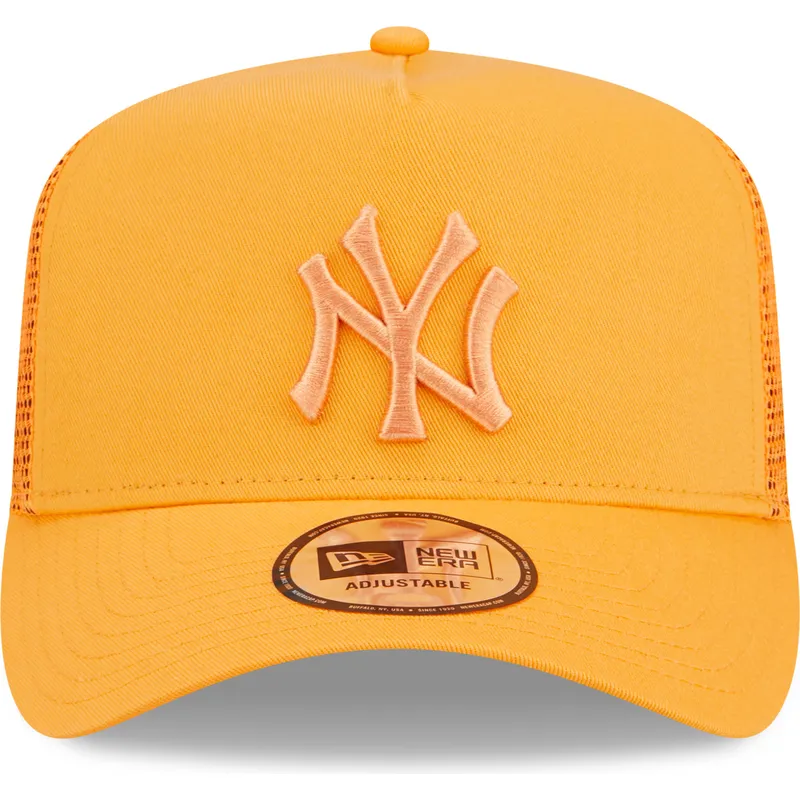 kepure-islenkta-oranzine-snapback-a-frame-tonal-mesh-new-york-yankees-mlb-new-era