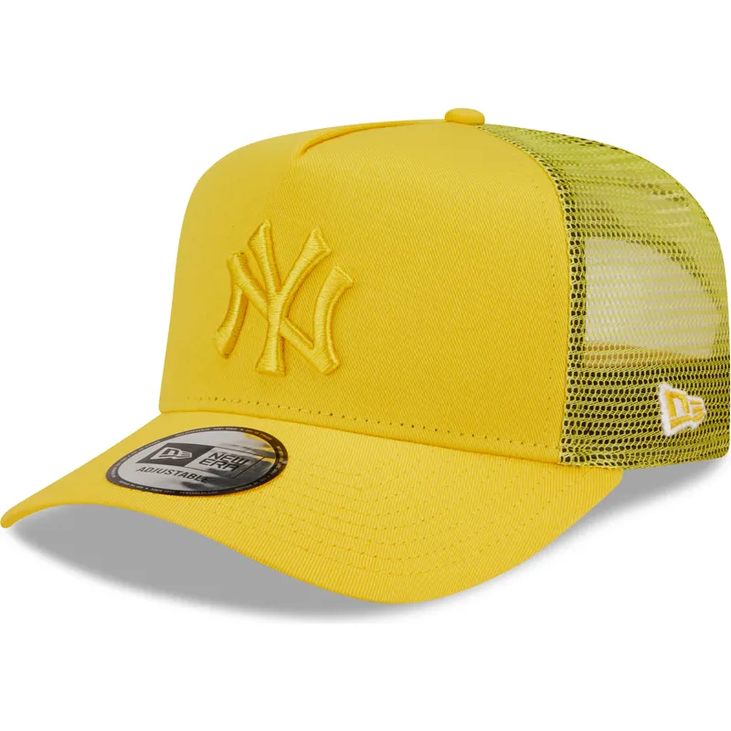 kepure-islenkta-vilkikas-geltona-snapback-a-frame-tonal-mesh-new-york-yankees-mlb-new-era