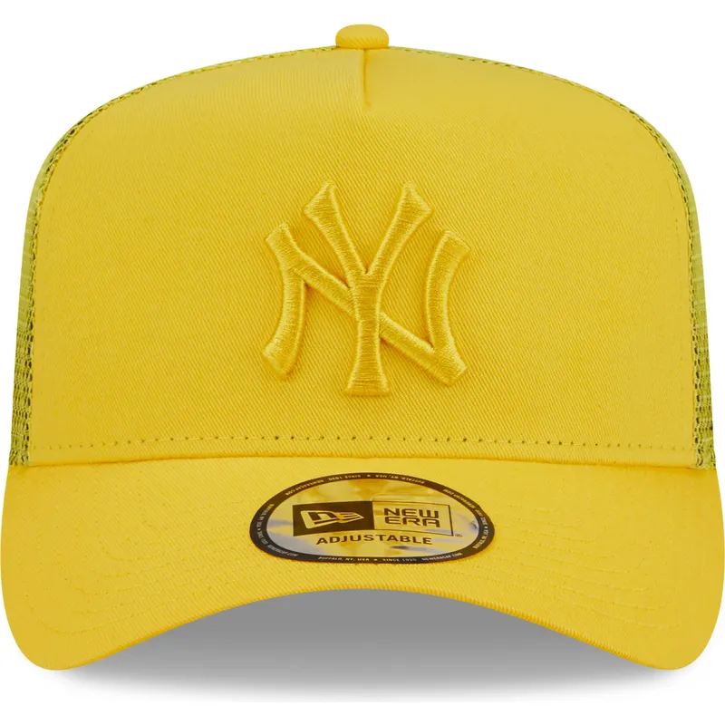cap-islenkta-yellow-snapback-a-frame-tonal-mesh-new-york-yankees-mlb-new-era