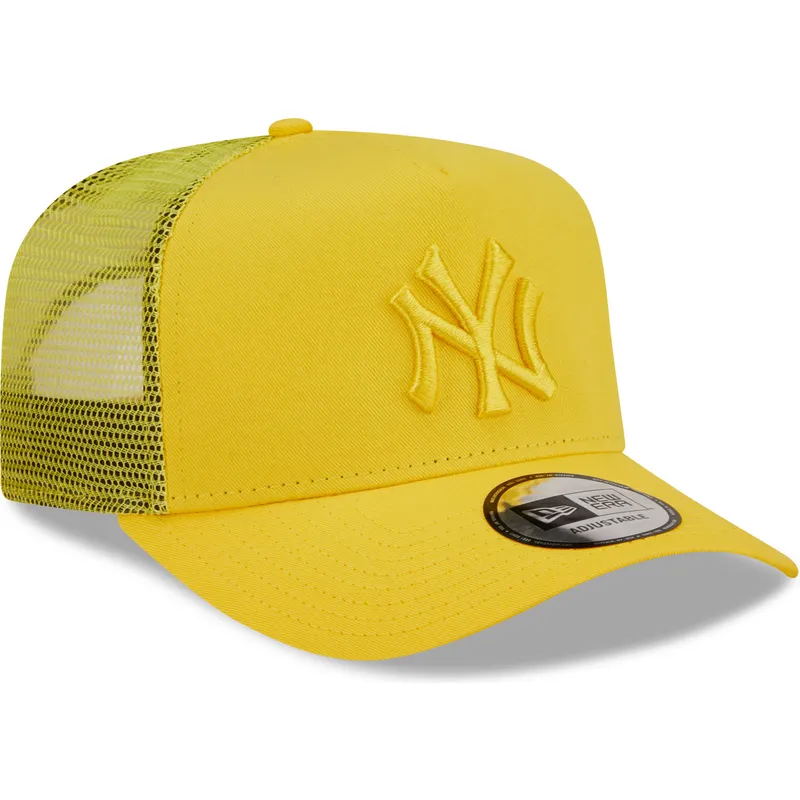 cap-islenkta-yellow-snapback-a-frame-tonal-mesh-new-york-yankees-mlb-new-era