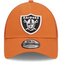 cap-islenkta-orange-adjustable-strap-a-frame-home-field-las-vegas-raiders-nfl-new-era
