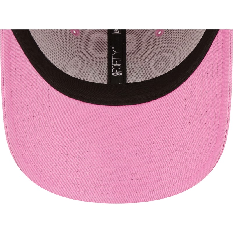new-era-curved-brim-white-logo-9forty-league-essential-new-york-yankees-mlb-pink-adjustable-cap