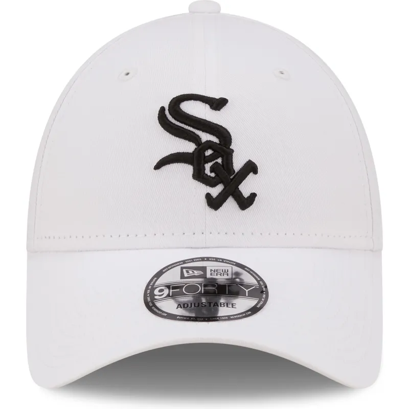 kepure-islenkta-balta-reguliuojama-juostele-9forty-league-essential-chicago-white-sox-mlb-new-era