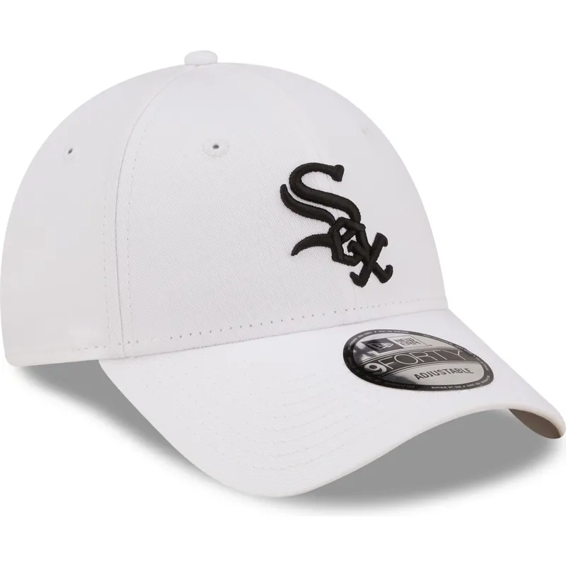 kepure-islenkta-balta-reguliuojamas-9forty-league-essential-chicago-white-sox-mlb-new-era