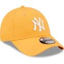 kepure-islenkta-oranzine-reguliuojamas-9forty-league-essential-new-york-yankees-mlb-new-era