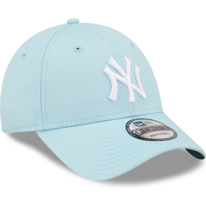 kepure-islenkta-melyna-reguliuojamas-9forty-league-essential-new-york-yankees-mlb-new-era