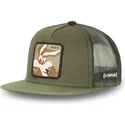 czapka-trucker-plaska-zielona-coyote-casf-wi4-looney-tunes-od-capslab
