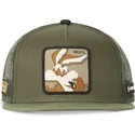 czapka-trucker-plaska-zielona-coyote-casf-wi4-looney-tunes-od-capslab