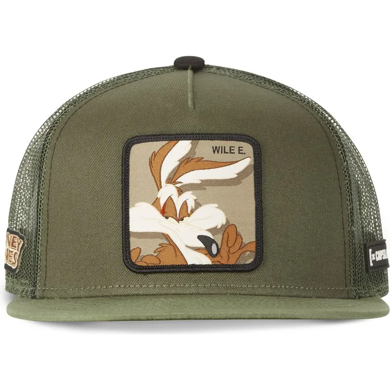 kepure-plokscia-vilkikas-zalia-snapback-coyote-casf-wi4-looney-tunes-kojotas-looney-tunes-capslab