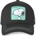 czarna-czapka-z-zakrzywionym-daszkiem-snapback-snoopy-nu1-peanuts-od-capslab