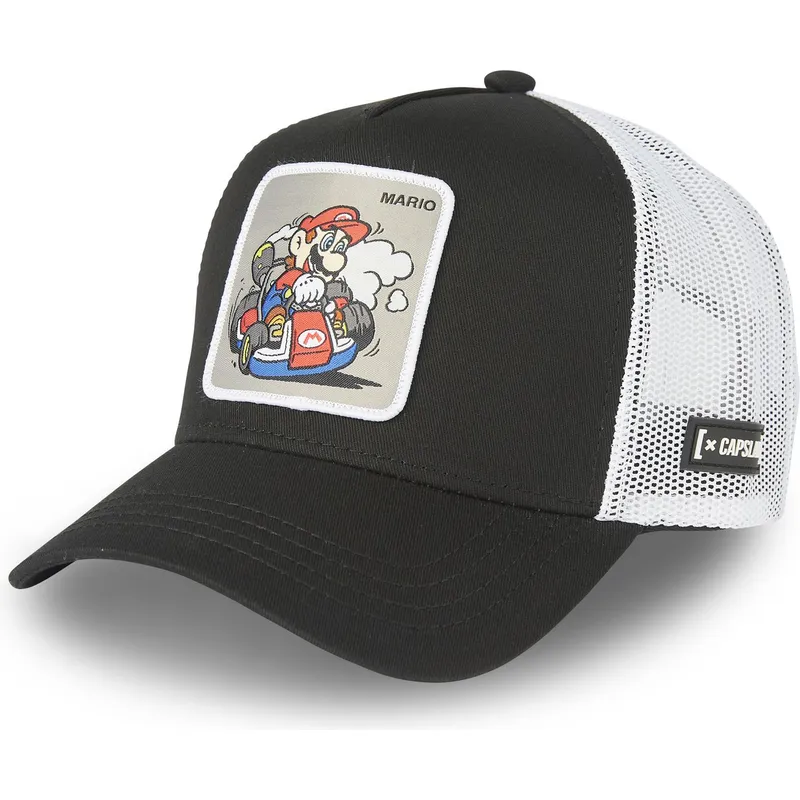 kepure-islenkta-juoda-snapback-kart-dri2-bros-mario-super-mario-bros-capslab kepure-islenkta-juoda-snapback-kart-dri2-bros-mario-super-mario-bros-capslab
