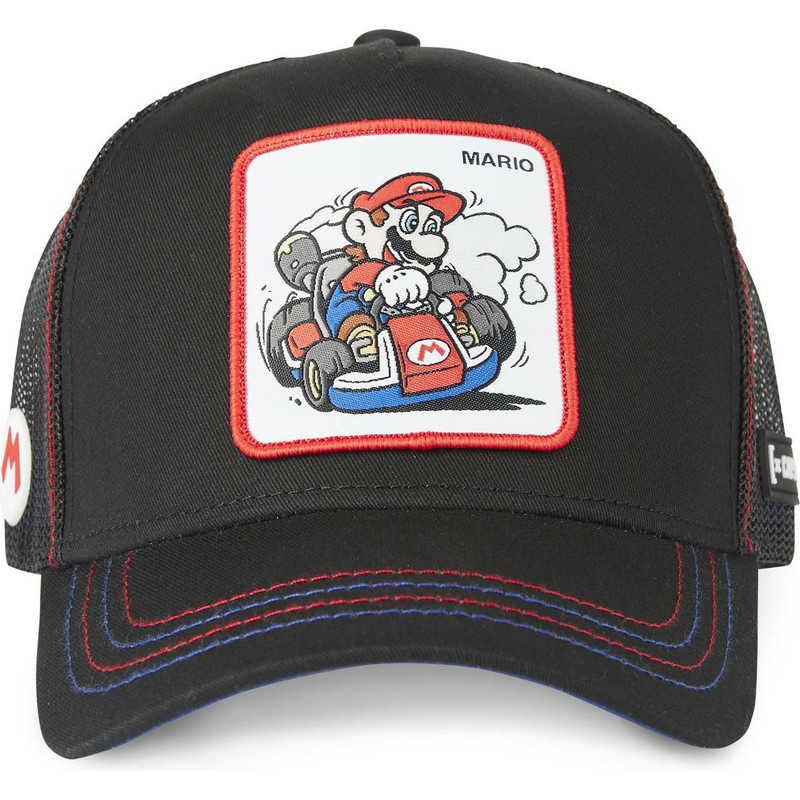 capslab-mario-kart-dri1-super-mario-bros-black-trucker-hat