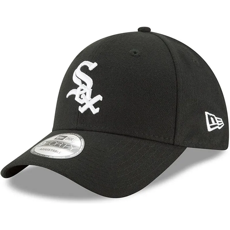 kepure-islenkta-juoda-reguliuojama-juostele-9forty-the-league-chicago-white-sox-mlb-new-era