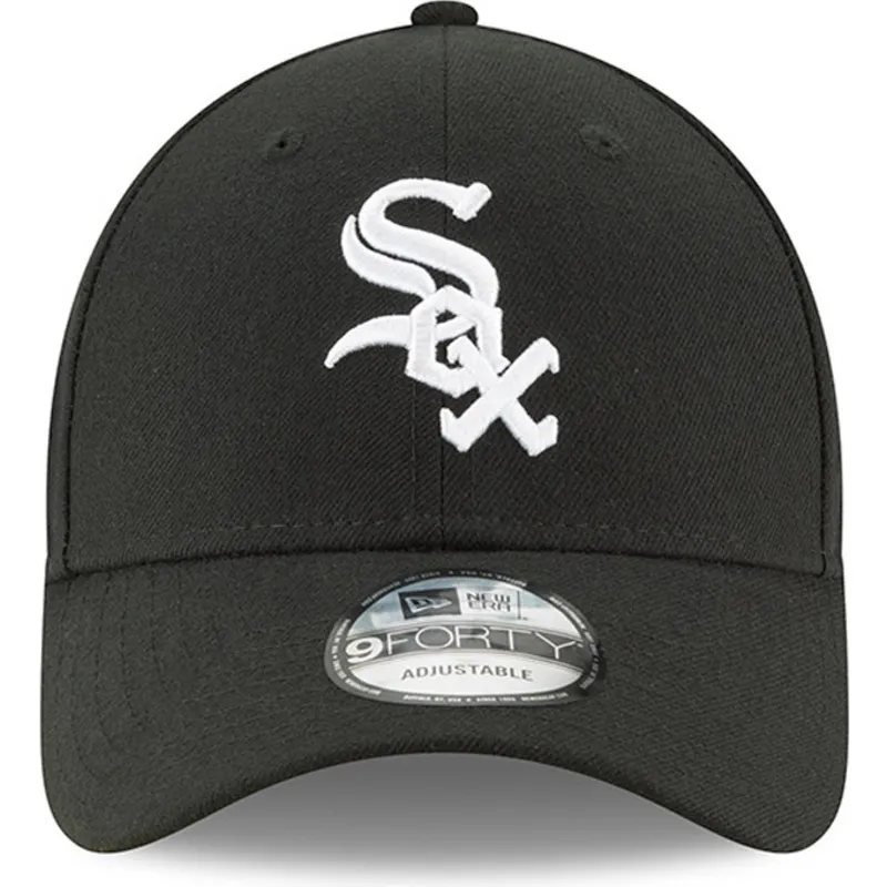 kepure-islenkta-juoda-reguliuojama-juostele-9forty-the-league-chicago-white-sox-mlb-new-era