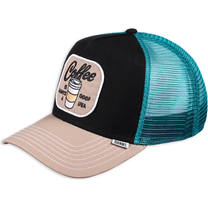 kepure-islenkta-vilkikas-juoda-snapback-coffe-is-always-a-good-idea-hft-food-djinns