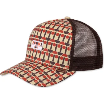 Cap išlenkta brown snapback Djinns