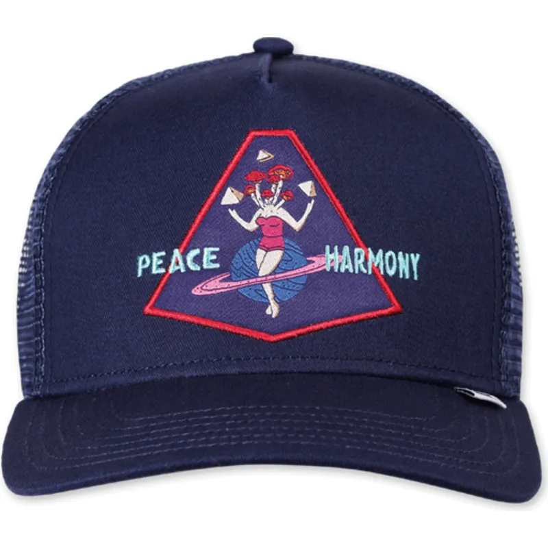 kepure-islenkta-tamsiai-melyna-snapback-peace-harmony-hft-djinns