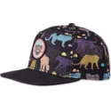 czarna-plaska-czapka-snapback-gepard-linen-od-djinns