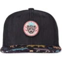 kepure-plokscia-juoda-snapback-gepard-linen-rev-djinns