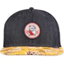 czarna-i-zolta-czapka-snapback-z-plaskim-daszkiem-lucky-cat-linen-rev-od-djinns