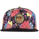 kepure-plokscia-ivairiaspalvis-snapback-peacock-linen-djinns
