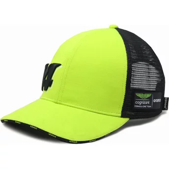 Kimoa Fernando Alonso Aston Martin Formula 1 Light Green and Black Adjustable Trucker Hat