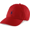 kepure-islenkta-raudona-reguliuojama-juostele-cotton-chino-classic-sport-polo-ralph-lauren