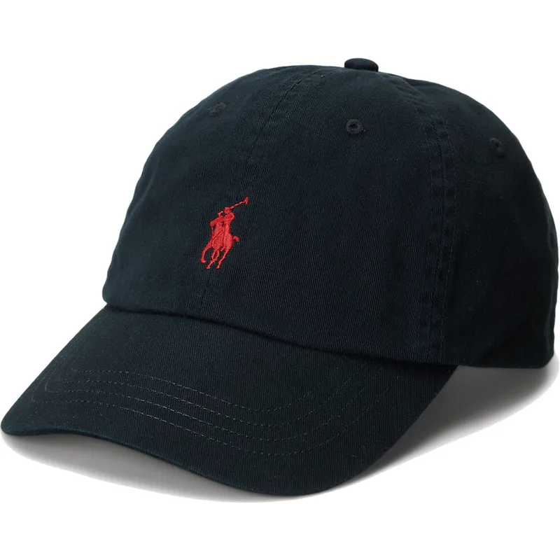 kepure-islenkta-juoda-reguliuojama-juostele-cotton-chino-classic-sport-polo-ralph-lauren