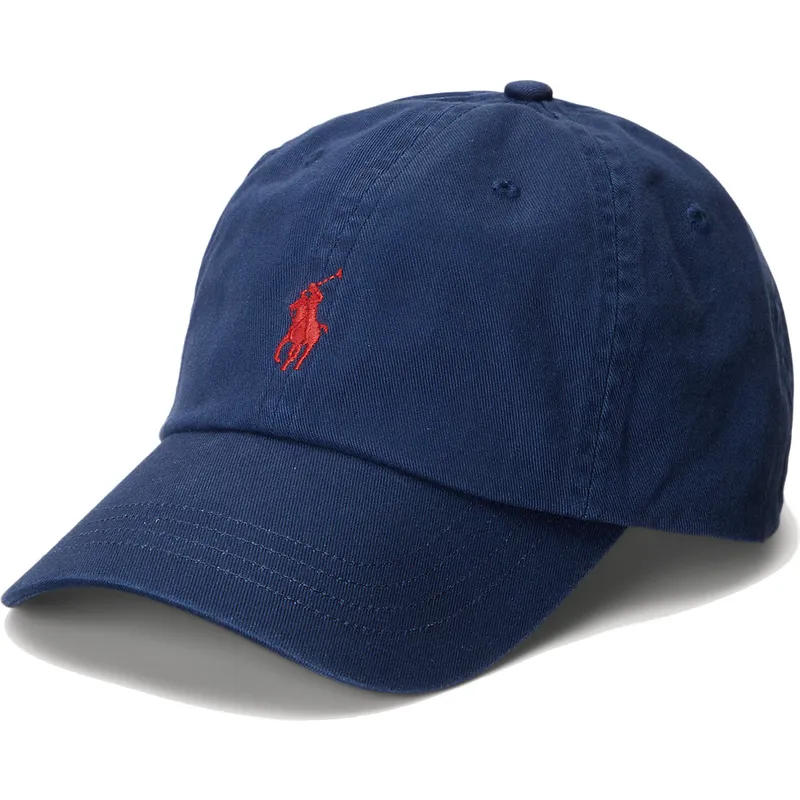 kepure-islenkta-tamsiai-melyna-reguliuojamas-cotton-chino-classic-sport-polo-ralph-lauren