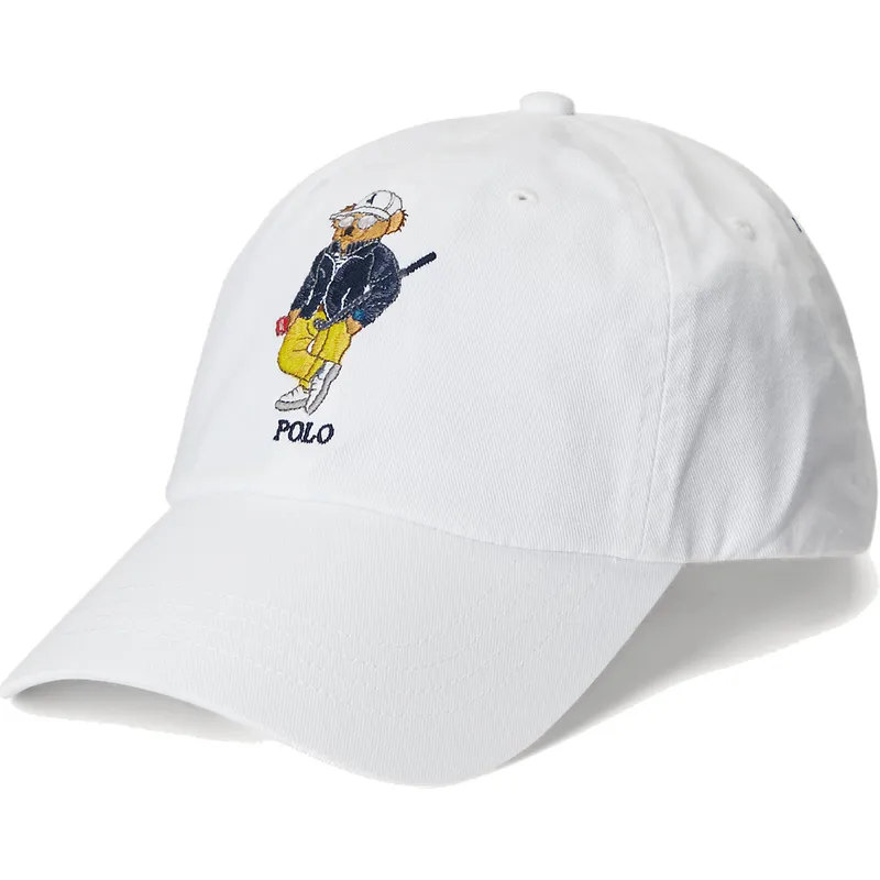 kepure-islenkta-balta-reguliuojamas-bear-twill-polo-ralph-lauren