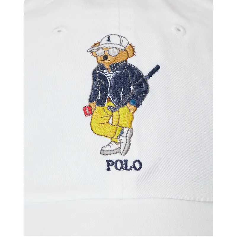 kepure-islenkta-balta-reguliuojamas-bear-twill-polo-ralph-lauren