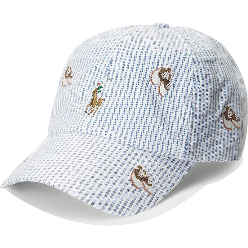 kepure-islenkta-melyna-reguliuojama-juostele-classic-sport-polo-ralph-lauren