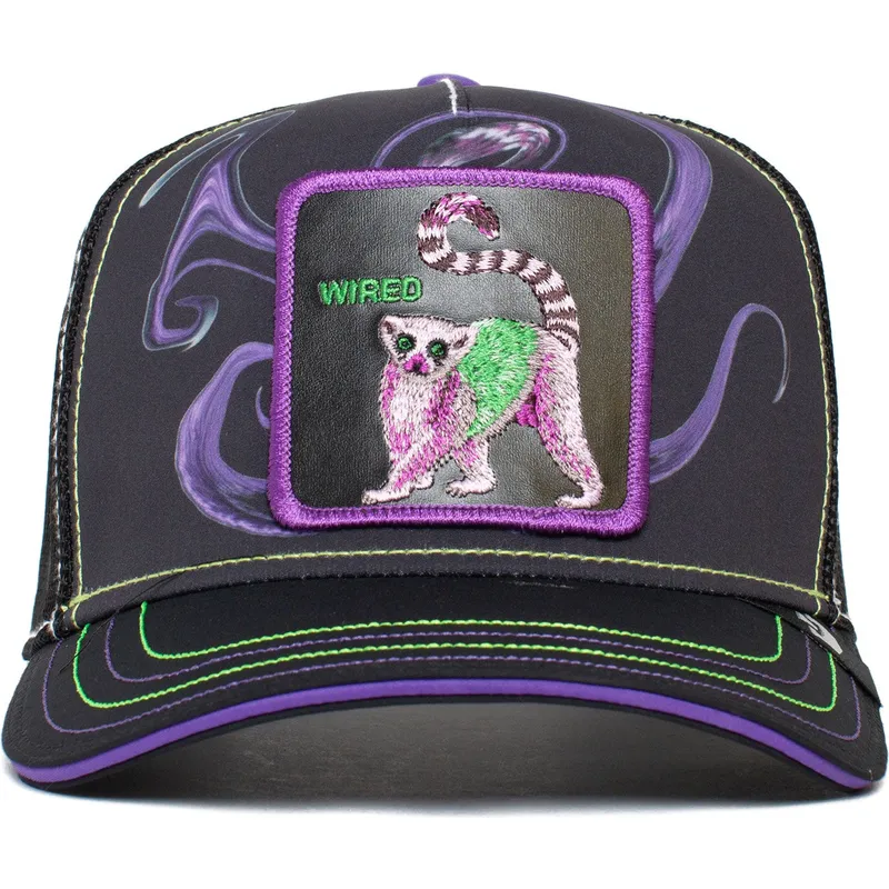 kepure-islenkta-vilkikas-juoda-snapback-lemur-wired-wwwiiired-this-is-the-drip-the-farm-the-farm-de-goorin-bros