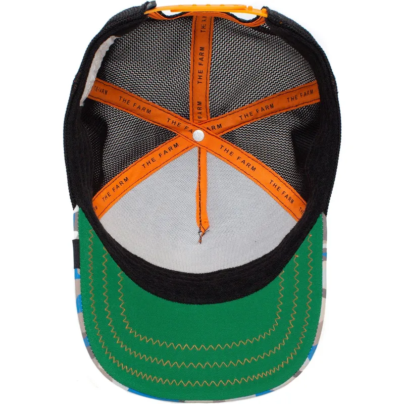 czapka-trucker-kamuflaz-niebieski-bazant-lucky-luck-stays-down-the-farm-od-goorin-bros