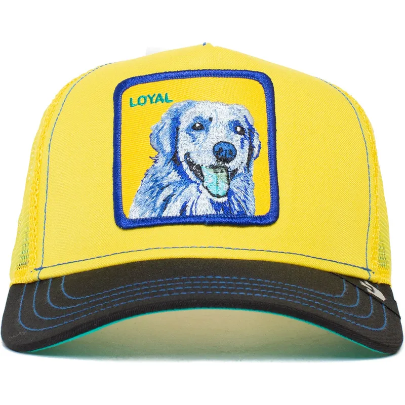 czapka-trucker-zolto-czarna-pies-labrador-retriever-loyal-doggy-trip-the-farm-goorin-bros
