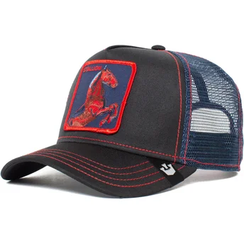 kepure-islenkta-juoda-snapback-stallion-trip-the-farm-goorin-bros