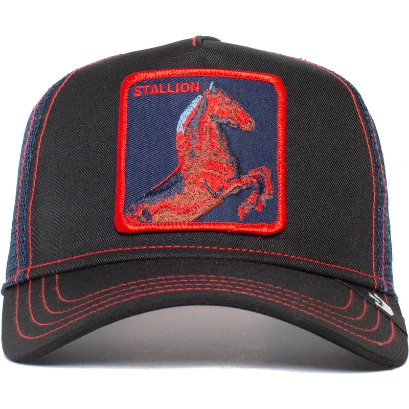 kepure-islenkta-juoda-snapback-stallion-trip-the-farm-goorin-bros