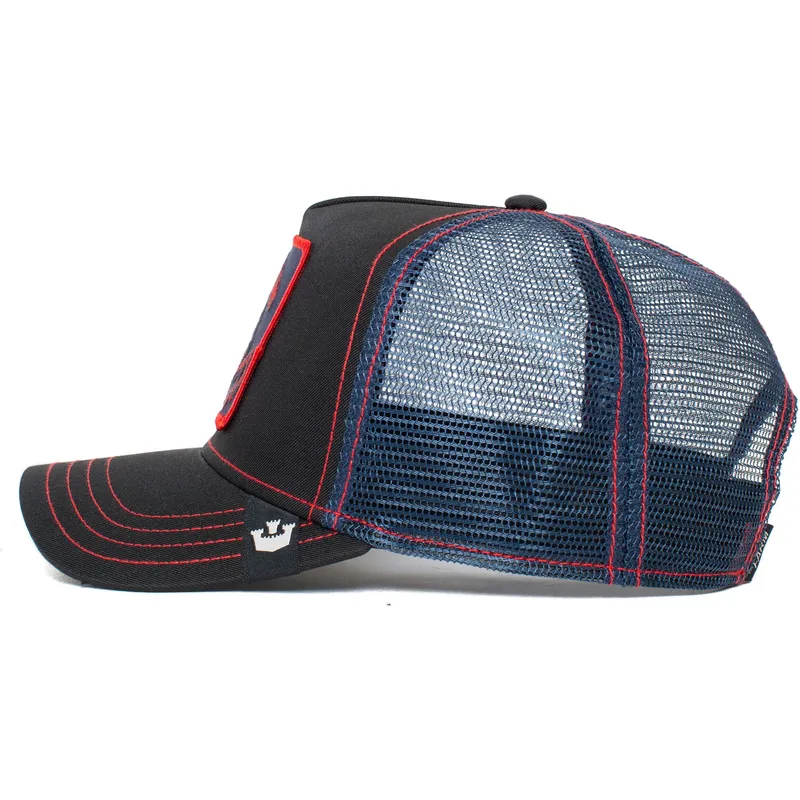 czapka-trucker-czarna-kon-stallion-trip-the-farm-od-goorin-bros