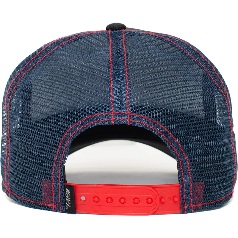 czapka-trucker-czarna-kon-stallion-trip-the-farm-od-goorin-bros