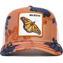 kepure-islenkta-vilkikas-oranzine-snapback-mariposa-majestic-monarchy-of-roses-the-farm-the-farm-de-goorin-bros