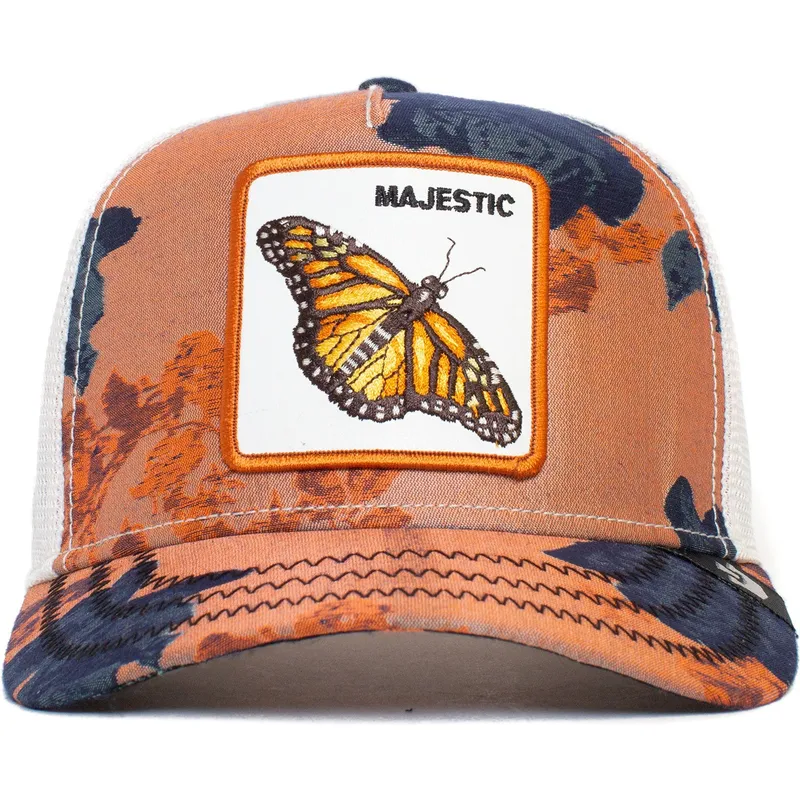 kepure-islenkta-vilkikas-oranzine-snapback-mariposa-majestic-monarchy-of-roses-the-farm-the-farm-de-goorin-bros