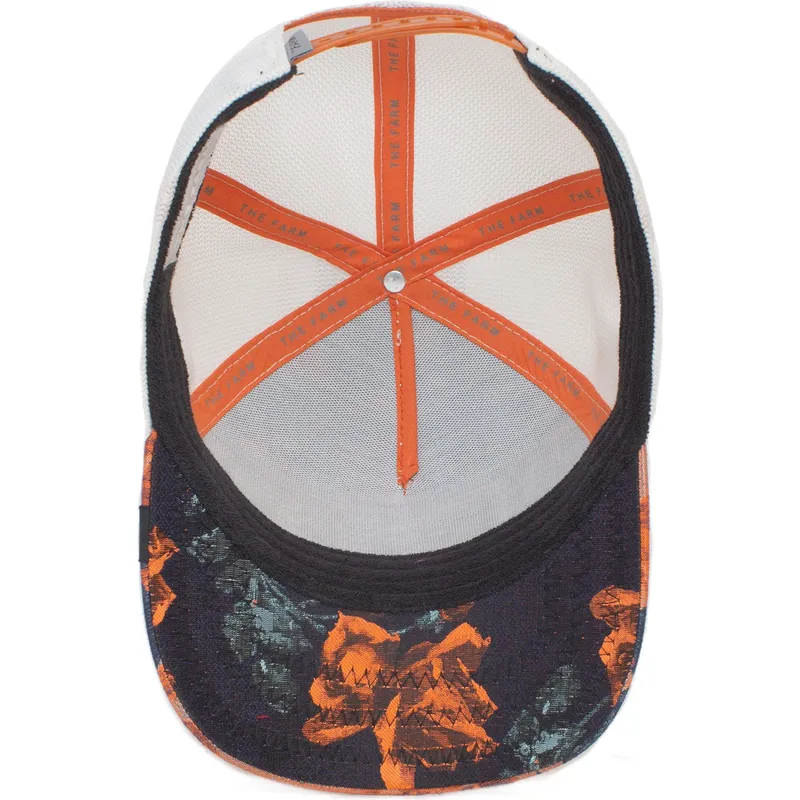 kepure-islenkta-oranzine-snapback-majestic-monarchy-of-roses-the-farm-goorin-bros