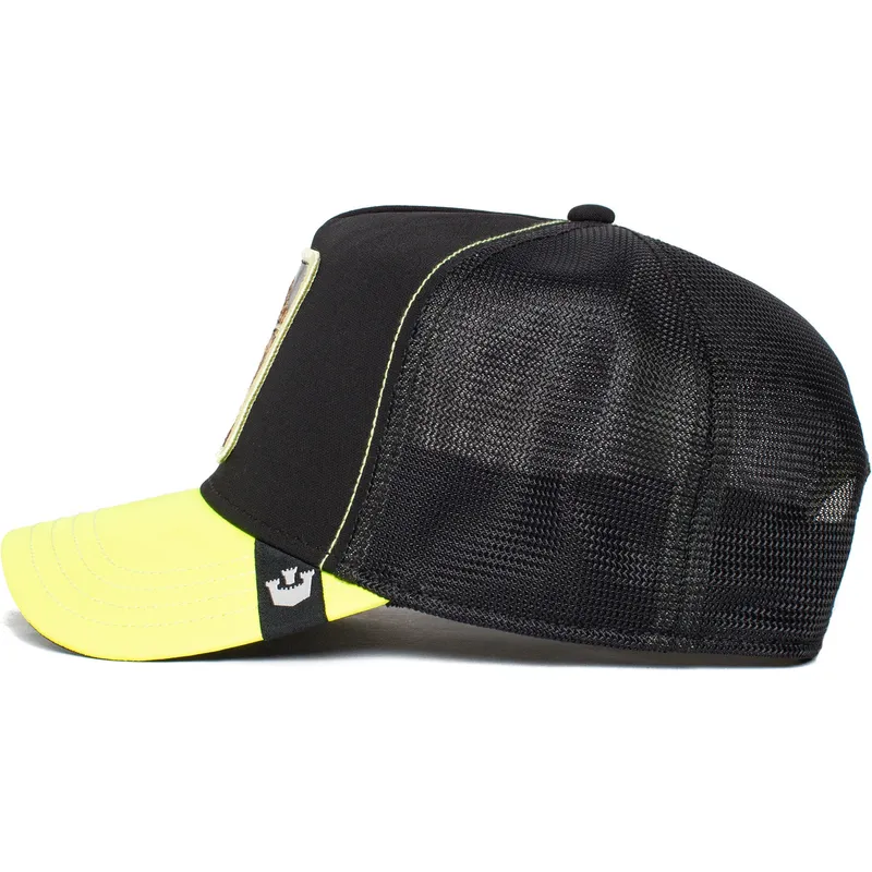 czapka-trucker-czarna-i-zolta-lew-king-everything-the-light-touches-the-farm-od-goorin-bros