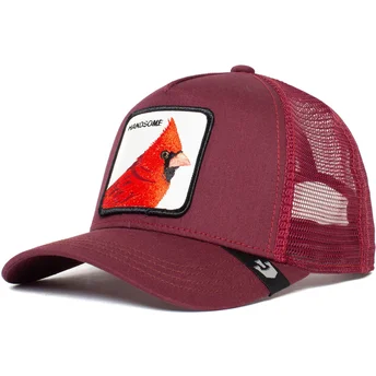 kepure-islenkta-raudona-snapback-handsome-truckin-the-farm-goorin-bros