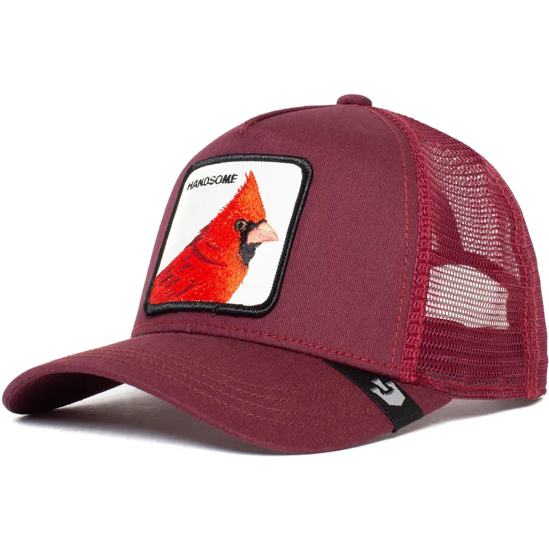 kepure-islenkta-raudona-snapback-handsome-truckin-the-farm-goorin-bros