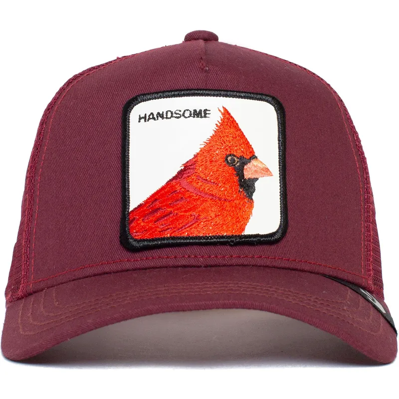 kepure-islenkta-raudona-snapback-handsome-truckin-the-farm-goorin-bros