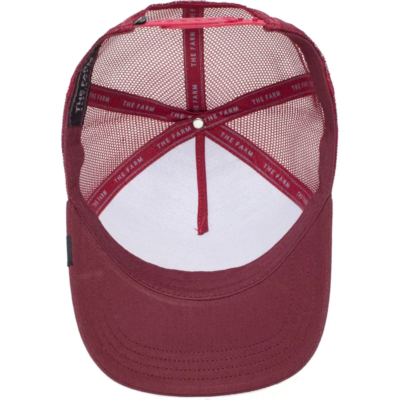 kepure-islenkta-raudona-snapback-handsome-truckin-the-farm-goorin-bros