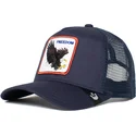 kepure-islenkta-vilkikas-tamsiai-melyna-snapback-aguila-freedom-truckin-the-farm-the-farm-de-goorin-bros