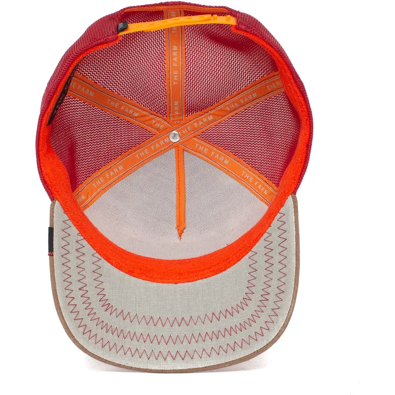 czapka-trucker-czerwona-jaszczurka-prickly-dust-devil-the-farm-od-goorin-bros